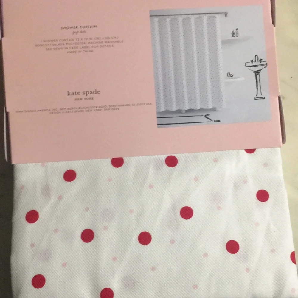 Kate Spade Ref Dot shower curtain NWT Firm Price!